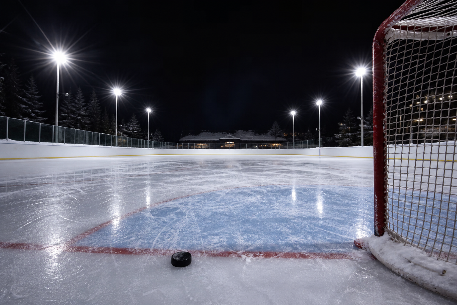 An ice hockey rink used by Canadian officiating organizations