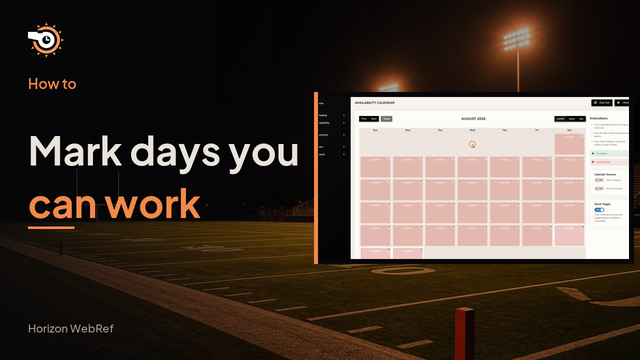 Video thumbnail: How to Use the Availability Calendar in Horizon WebRef